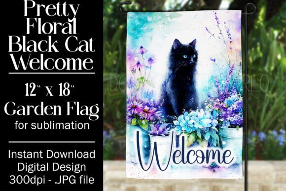 Black Cat Garden Flag Sublimation 1: A Designer's Real-World Review