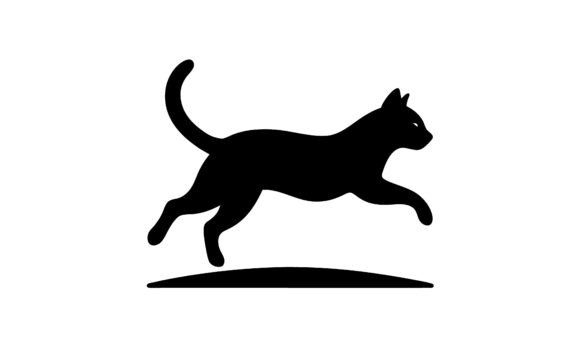 Black Cat Running Silhouette Review