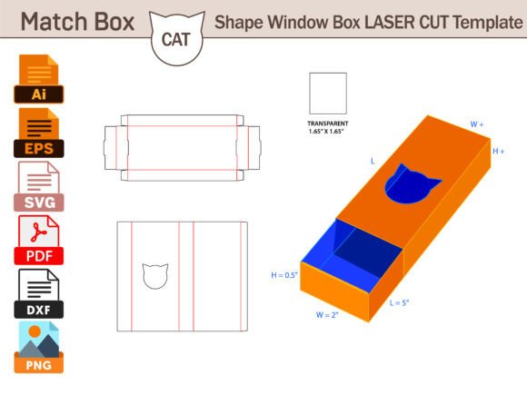 Cat Shape Drawer Box LASER CUT Template Review