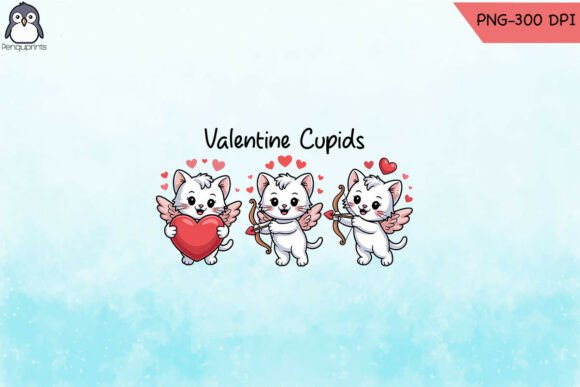 Charming Cat Cupids Perfect for Valenti