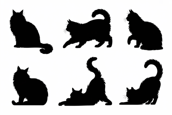 Cute Black Cat Silhouettes: A Designer's Review