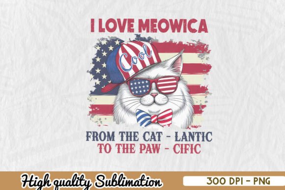 I Love Meowica American Cat Owner PNG Review