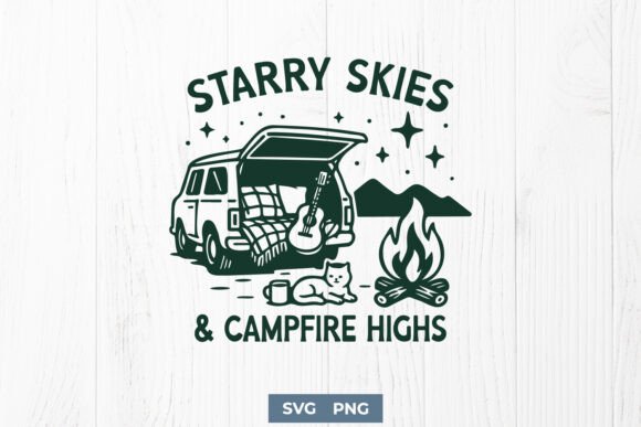 Starry Skies and Campfire Highs SVG PNG Review